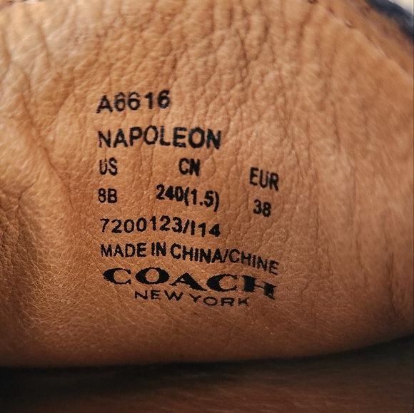 Coach Napoleon Leather Loafers - Picture 11 of 11